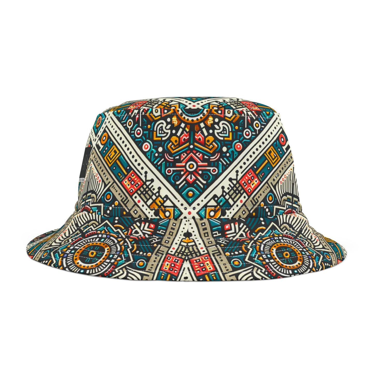 Cultural Fusion Tech Blend of Cultural Heritage With Tech-Inspired Elements Bucket Hat - 8404 Design-64