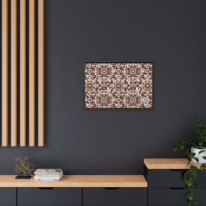 Neo Jomon Sculptural Aesthetics Artisanal Streetwear Matte Canvas, Framed (multi-Color) - 8404 Design-55 A