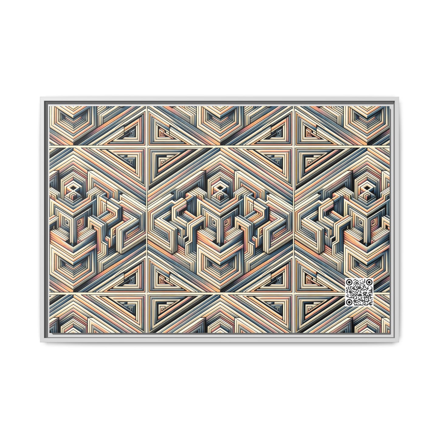 Tech Illusion Graphics Futuristic Artistry Matte Canvas, Framed (multi-color) - 8404 Design-52 A