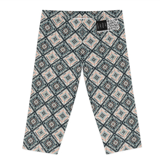 Tech Minimalism Minimalist Tech Women's Capri Leggings - 8404 Design-60