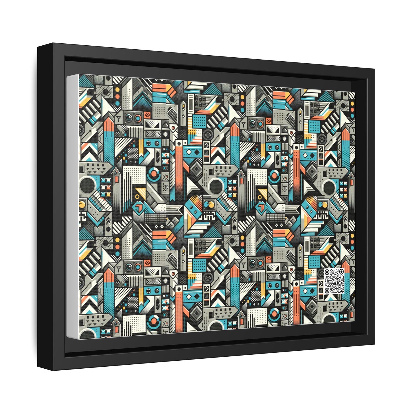 Digital Street Art Urban Street Style Matte Canvas, Framed (multi-color) - 8404 Design-81 A