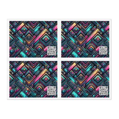 Tech-Inspired Graphics Cyberpunk Cool Sticker Sheets - 8404 Design-67
