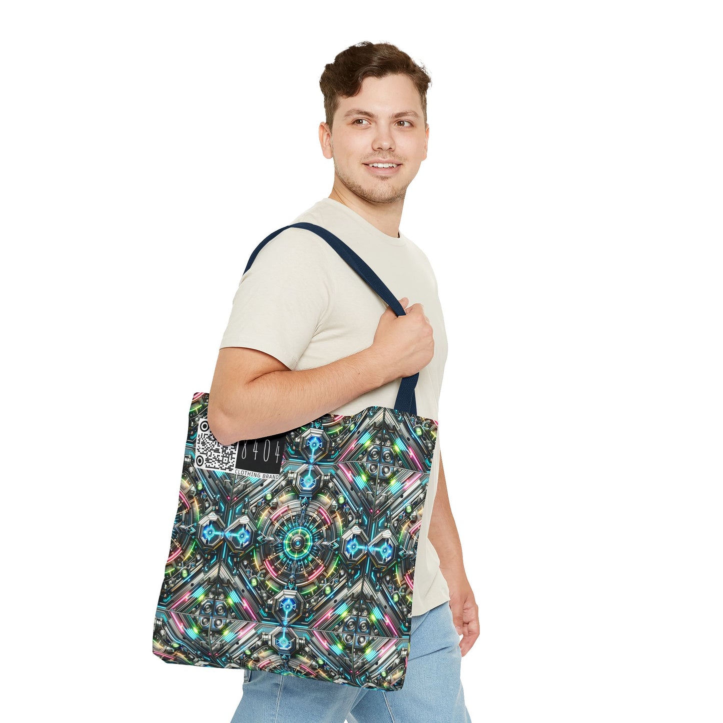 Tech-Infused Futurism Futuristic Tech Tote Bag - 8404 Design-53