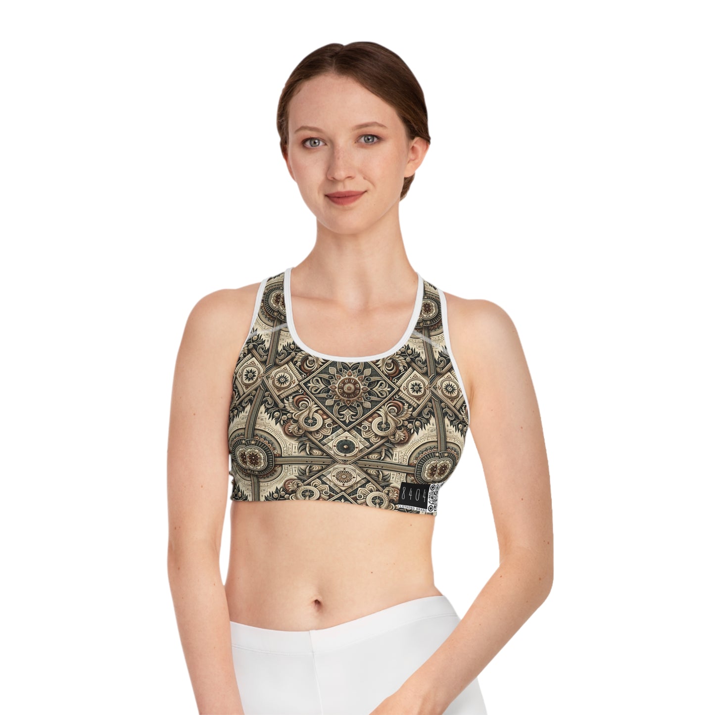 Graphic Workwear Capsule Artisanal Workwear Fusion Sports Bra - 8404 Design-61