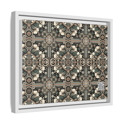 Cyber Garden Party Tech Garden Extravaganza Matte Canvas, Framed (multi-Color) - 8404 Design-66 A