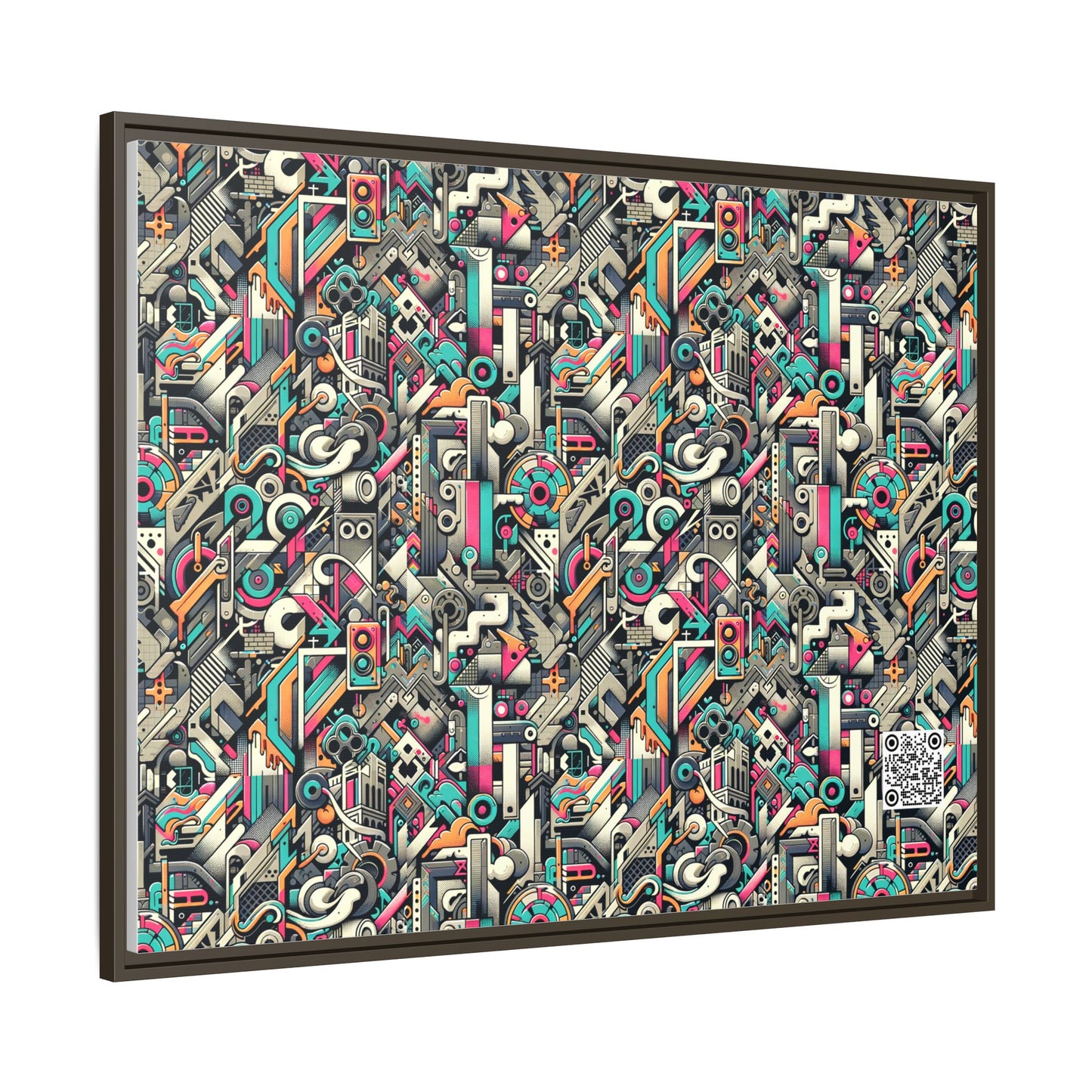 Digital Street Art Urban Street Style Matte Canvas, Framed (multi-color) - 8404 Design-74 A