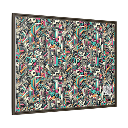 Digital Street Art Urban Street Style Matte Canvas, Framed (multi-color) - 8404 Design-74 A