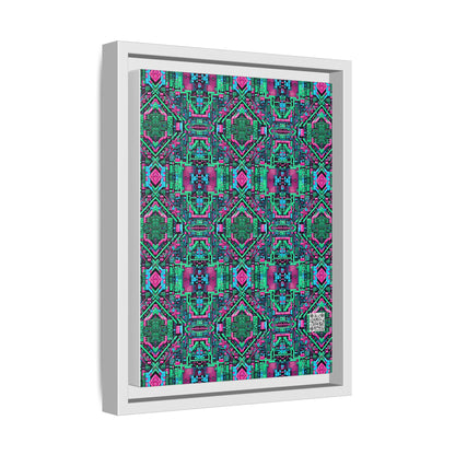Digital Glitch Vibes Tech-Inspired Streetwear Matte Canvas, Framed (multi-Color) - 8404 Design-71 A