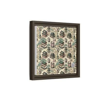 Cultural Artisanal Fusion Contemporary Cultural Elegance Matte Canvas, Framed (multi-Color) - 8404 Design-68 B
