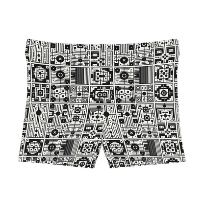 Digital Minimalism Minimalist Tech Women's Shorts - 8404 Design-55
