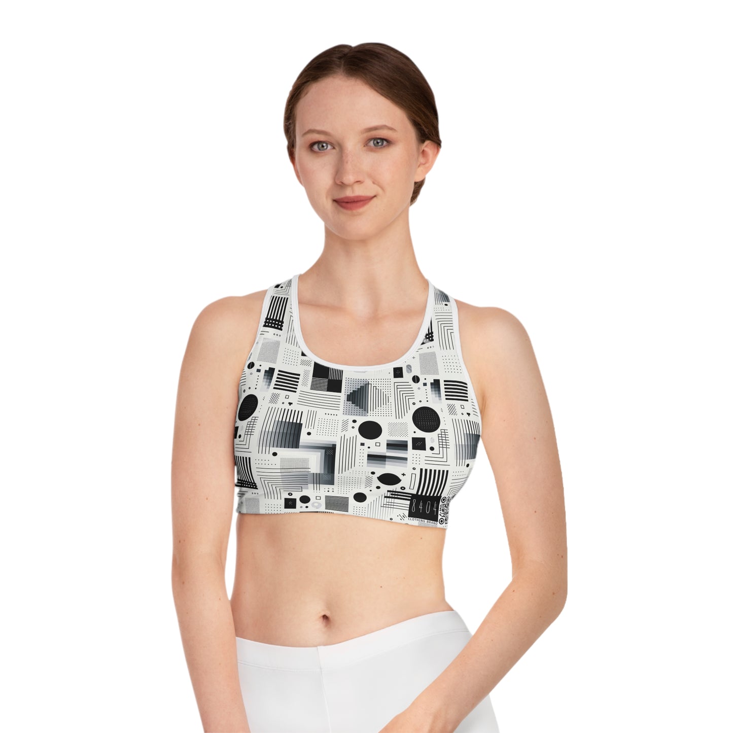 Digital Minimalism Minimalist Tech Sports Bra - 8404 Design-60