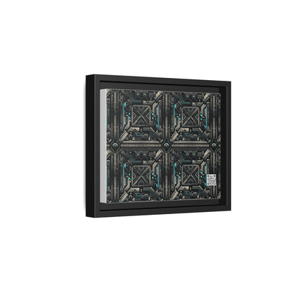 Tech Noir Futuristic Tech Aesthetic with a Dark Twist Matte Canvas, Framed (multi-color) - 8404 Design-59 B