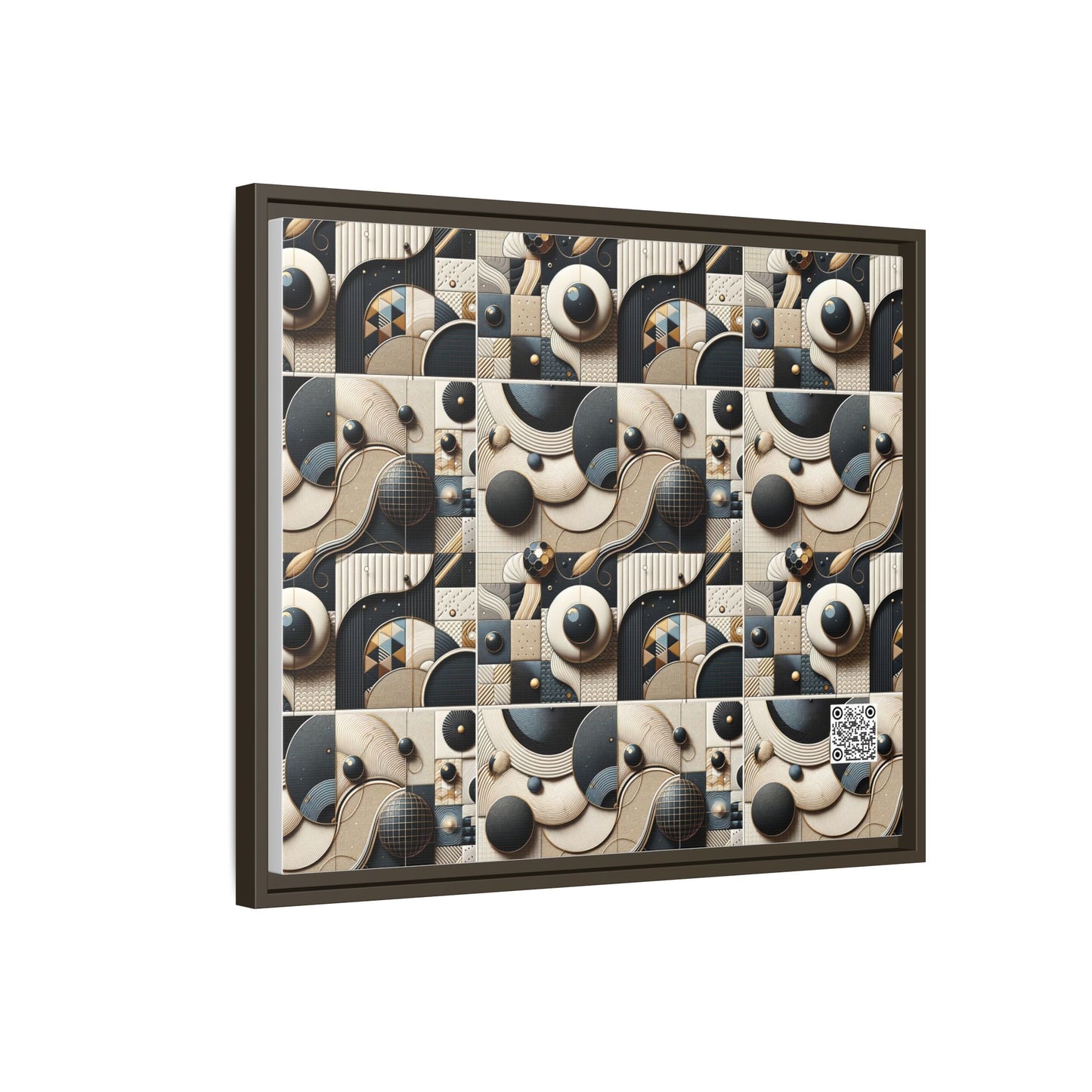 Tech-forward Luxe Streetwear Tech Luxe Fusion Matte Canvas, Framed (multi-color) - 8404 Design-71 B