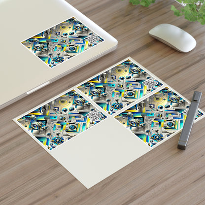 Tech Art Fusion Tech-Forward Streetwear Sticker Sheets - 8404 Design-59