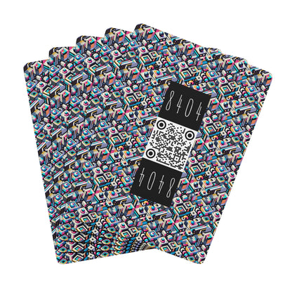 Digital Art Movement Contemporary Digital Poker Playing Cards - 8404 Design-68 S