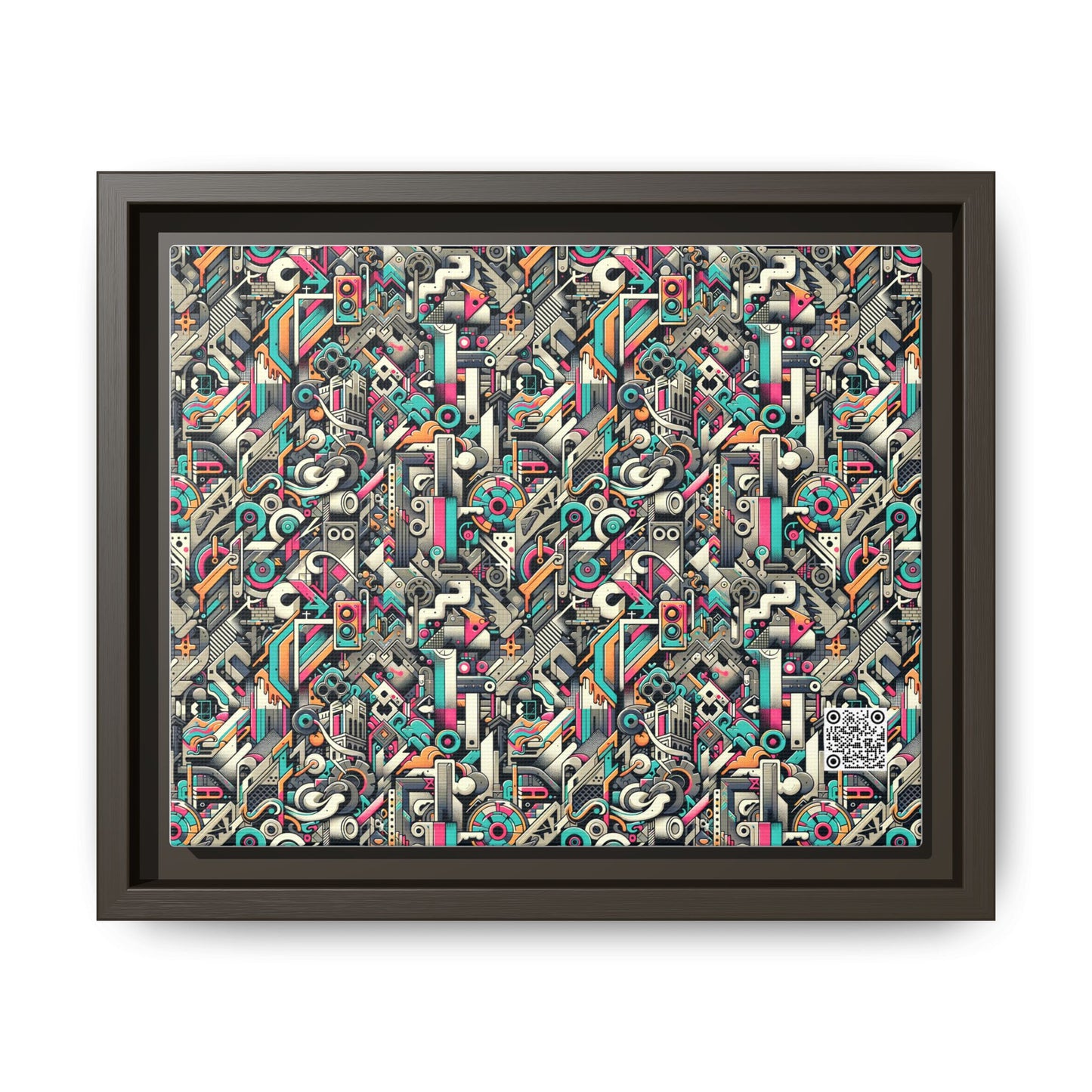 Digital Street Art Urban Street Style Matte Canvas, Framed (multi-color) - 8404 Design-74 B