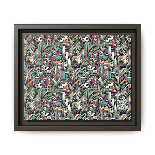 Digital Street Art Urban Street Style Matte Canvas, Framed (multi-color) - 8404 Design-74 B