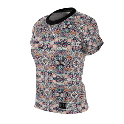 Digital Artisanal Fusion Digital Artisanal Women's Cut & Sew Tee - 8404 Design-65