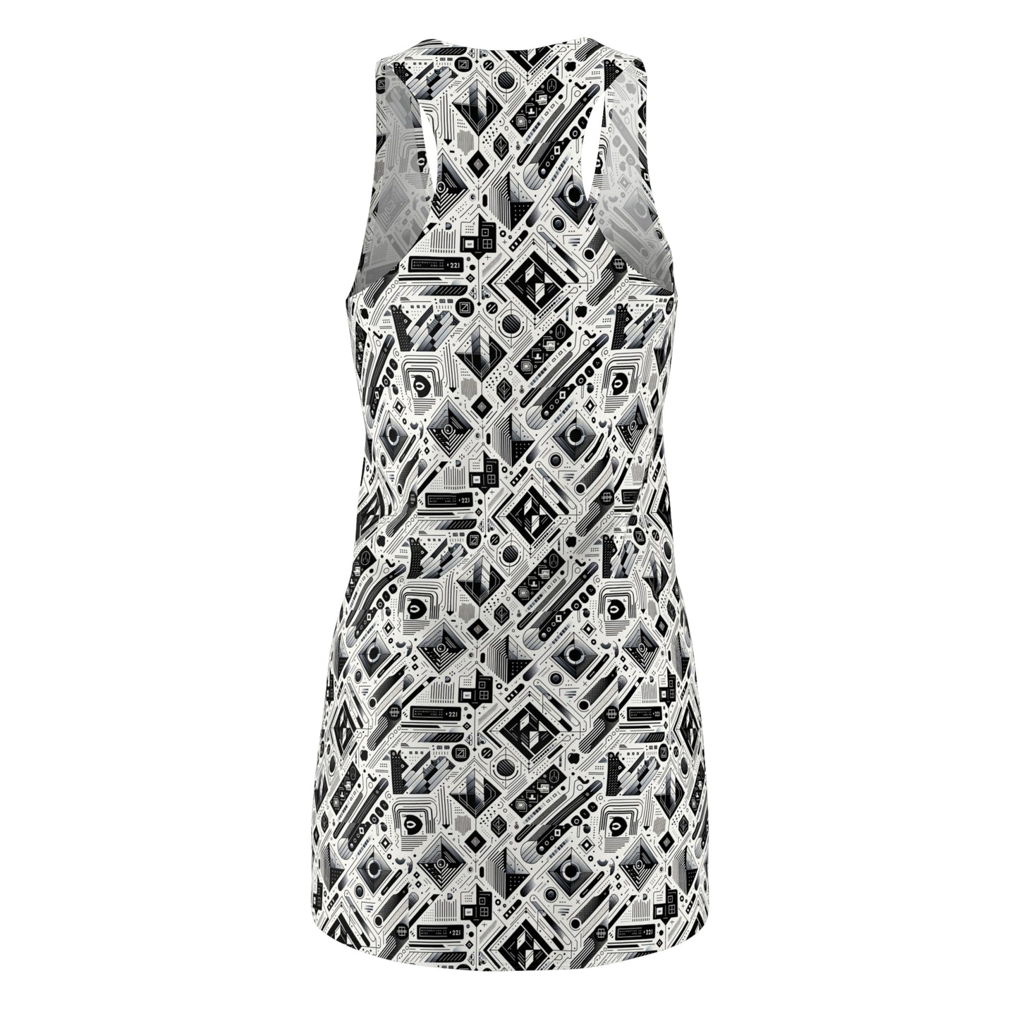 Tech Minimalism Minimalist Tech Women's Cut & Sew Racerback Dress - 8404 Design-72