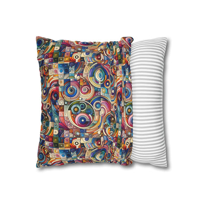 Digital Artistic Expression Artistic Streetwear Spun Polyester Square Pillowcase - 8404 Design-49