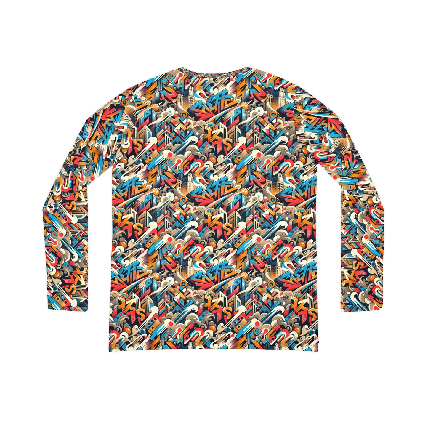 Neo-Traditional Street Art Modern Street Art Fusion Women's Long Sleeve V-Neck Shirt - 8404 Design-44