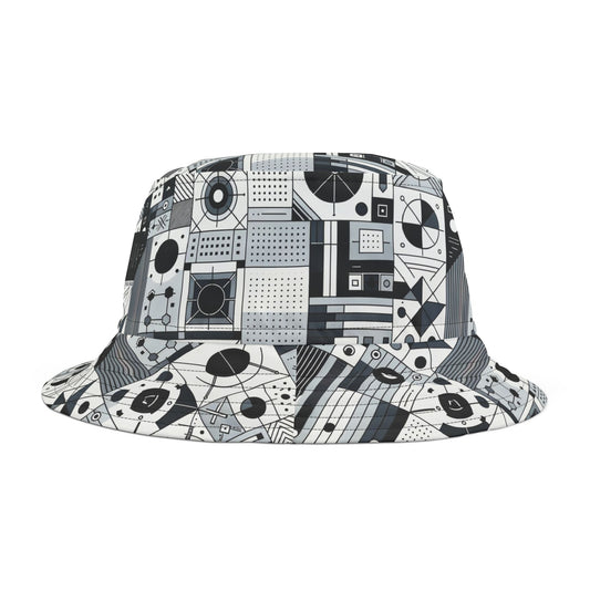 Digital Minimalism Minimalist Tech Bucket Hat - 8404 Design-65