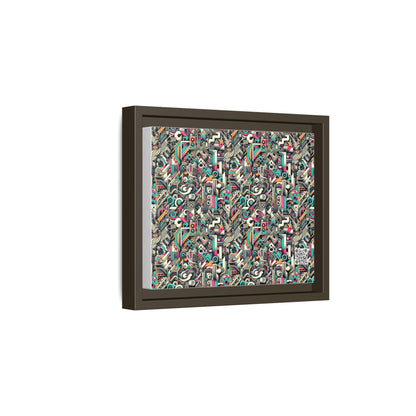 Digital Street Art Urban Street Style Matte Canvas, Framed (multi-color) - 8404 Design-74 B
