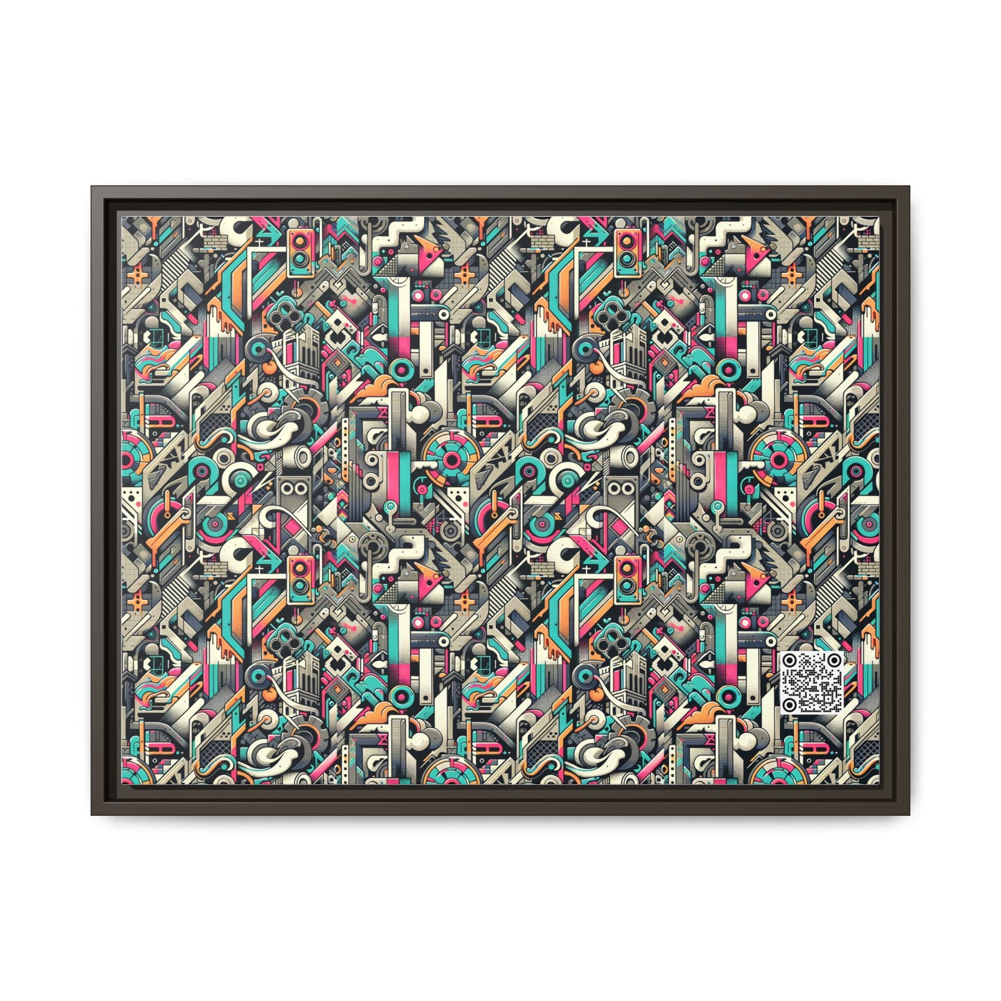 Digital Street Art Urban Street Style Matte Canvas, Framed (multi-color) - 8404 Design-74 A