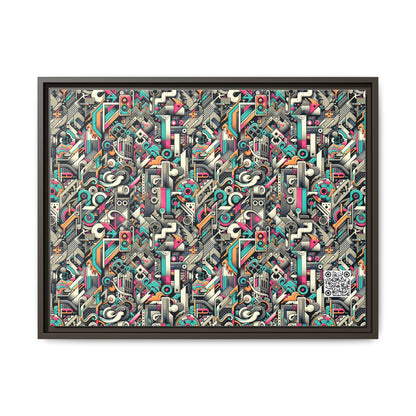 Digital Street Art Urban Street Style Matte Canvas, Framed (multi-color) - 8404 Design-74 A