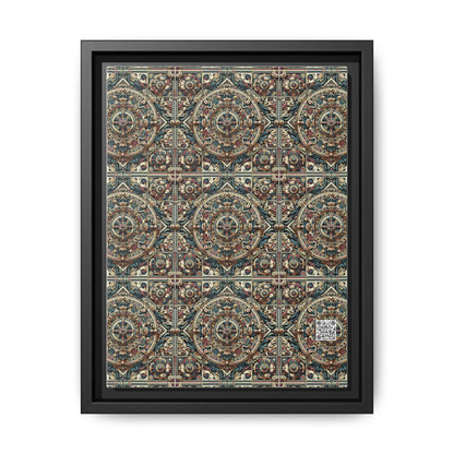 Urban Renaissance Historical Fusion With Street Edge Matte Canvas, Framed (multi-Color) - 8404 Design-57 A