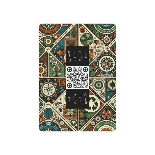 Sustainable Streetwear Sustainability-conscious Urban Style Poker Playing Cards - 8404 Design-67 B