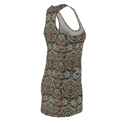 Urban Renaissance Historical Fusion With Street Edge Women's Cut & Sew Racerback Dress - 8404 Design-57