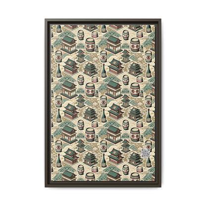 Cultural Artisanal Fusion Contemporary Cultural Elegance Matte Canvas, Framed (multi-Color) - 8404 Design-68 B