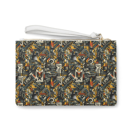 Digital Punk Futuristic Grunge Clutch Bag - 8404 Design-49
