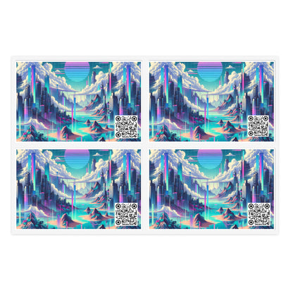 Digital Dreamscapes Digitally-Inspired Streetwear With a Dreamy, Surreal Twist Sticker Sheets - 8404 Design-53