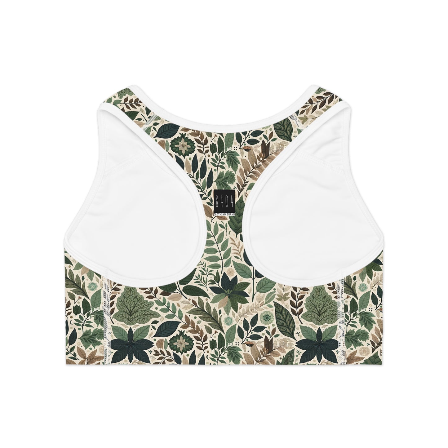Streetwear Sustainability Environmentally Conscious Streetwear with a Natural Aesthetic Sports Bra - 8404 Design-57