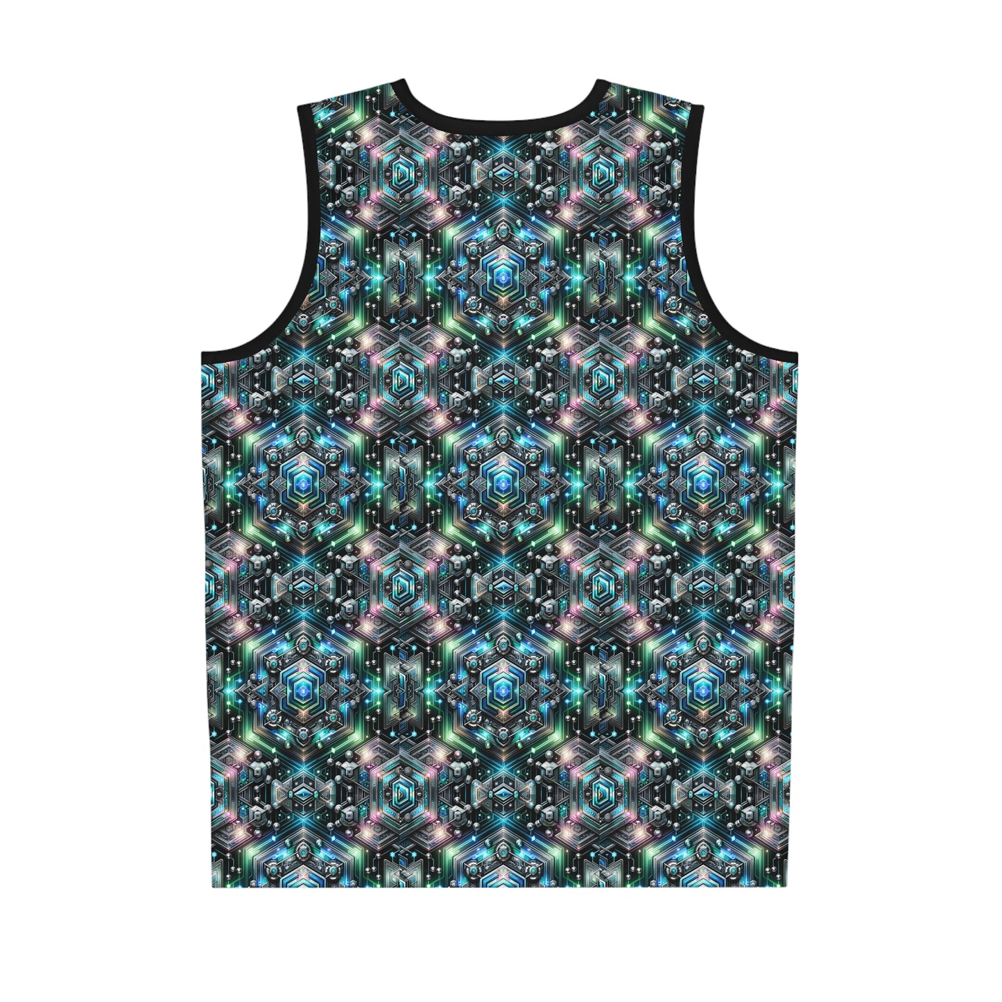 Tech-Infused Futurism Futuristic Tech Basketball Jersey - 8404 Design-63