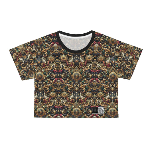Digital Renaissance Luxurious Streetwear Inspired By Classical Art With a Modern Twist Crop Tee - 8404 Design-76