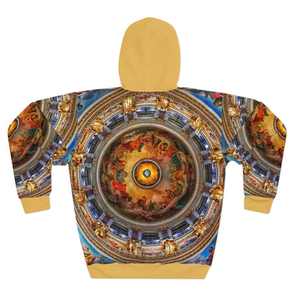 8404 Unisex Adult "divine in Gold" Fashion Pullover Hoodie