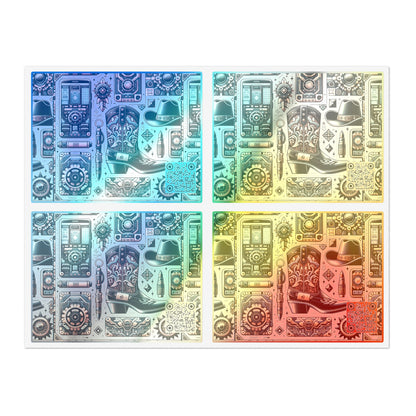 Digital Cowboy Chic Tech-Infused Western Fusion Sticker Sheets - 8404 Design-51