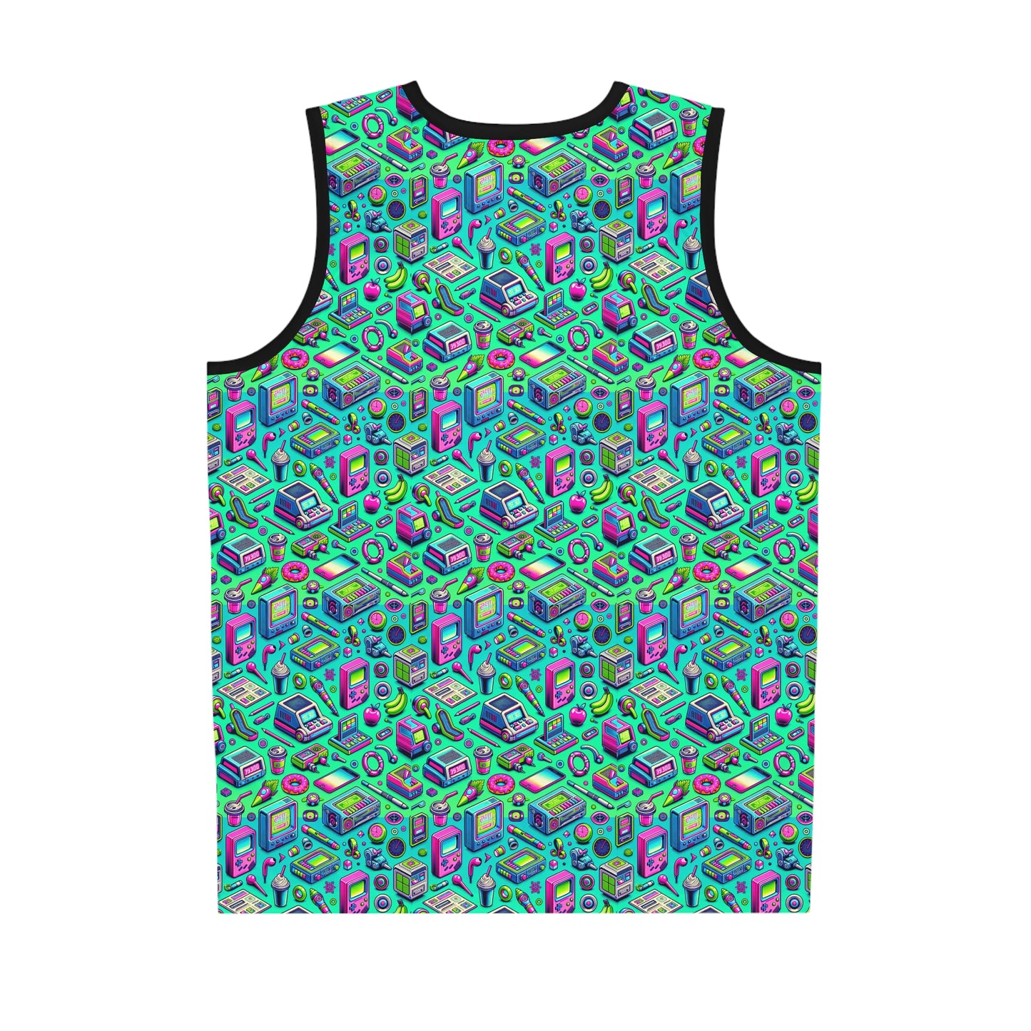 Y2k Revival Nostalgic Futurism Basketball Jersey - 8404 Design-48