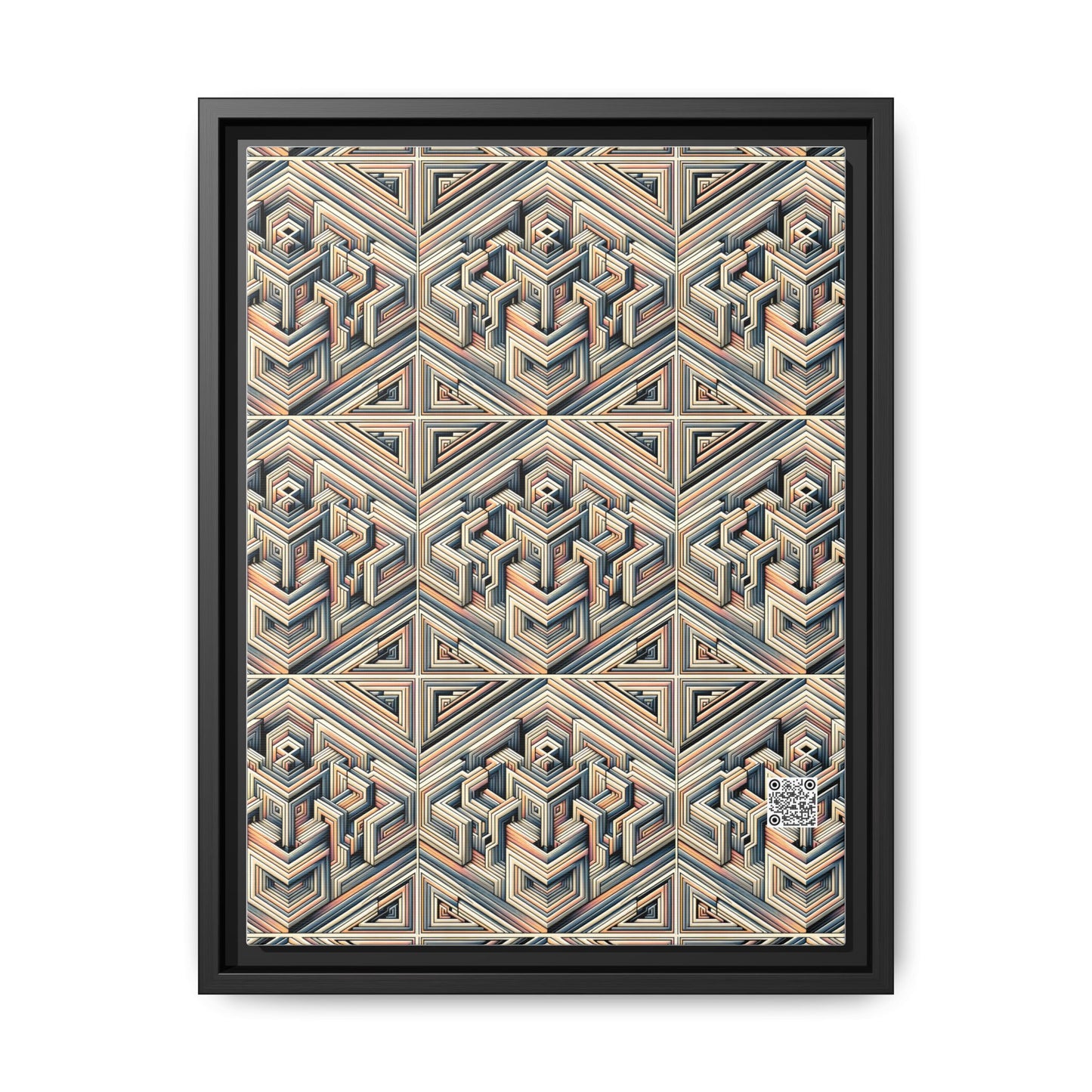 Tech Illusion Graphics Futuristic Artistry Matte Canvas, Framed (multi-color) - 8404 Design-52 A