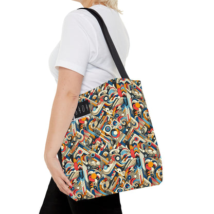 Abstract Graphic Art Modern Artistic Expression Tote Bag - 8404 Design-62