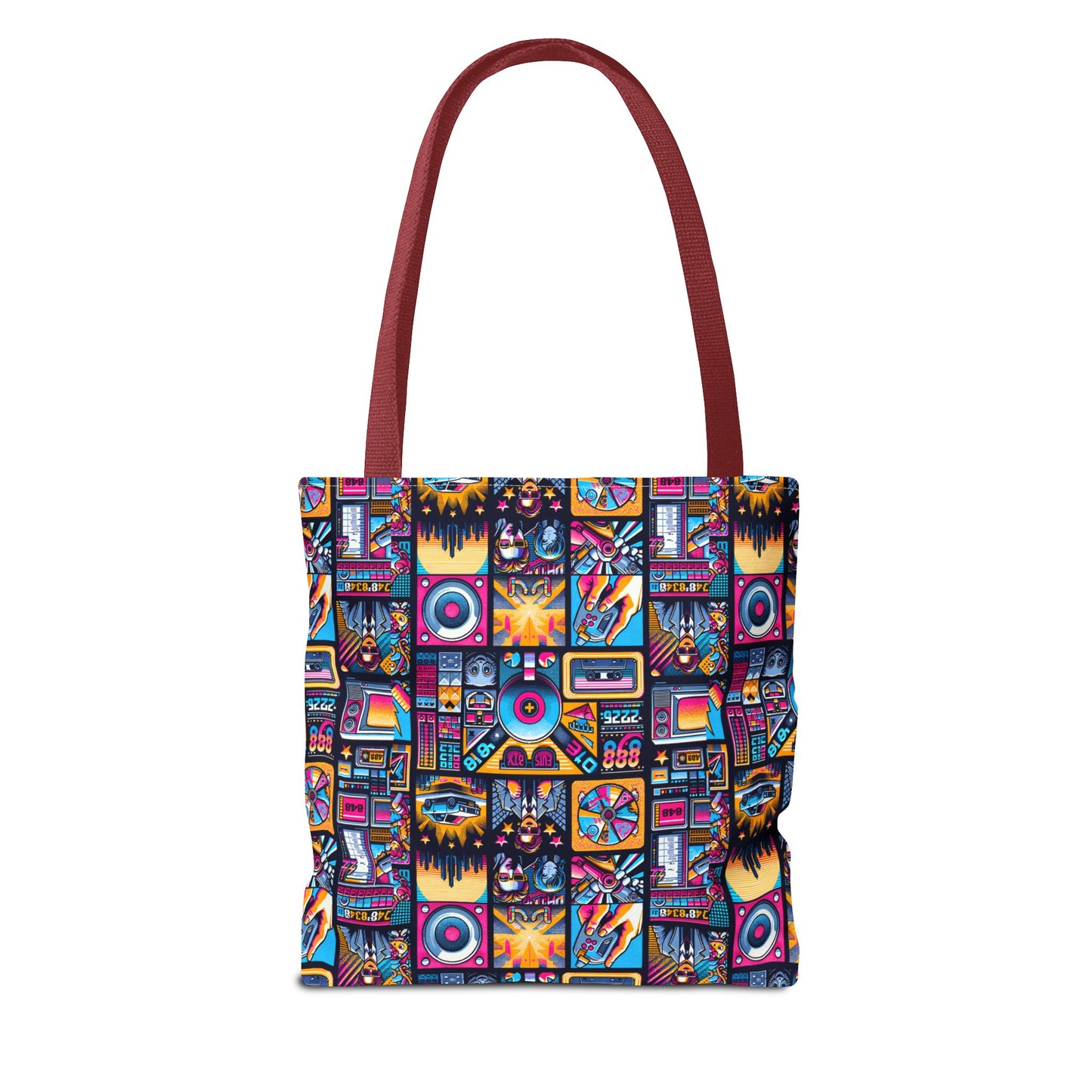 Digital Pop Culture Mashup Maximalist Pop Tote Bag - 8404 Design-52