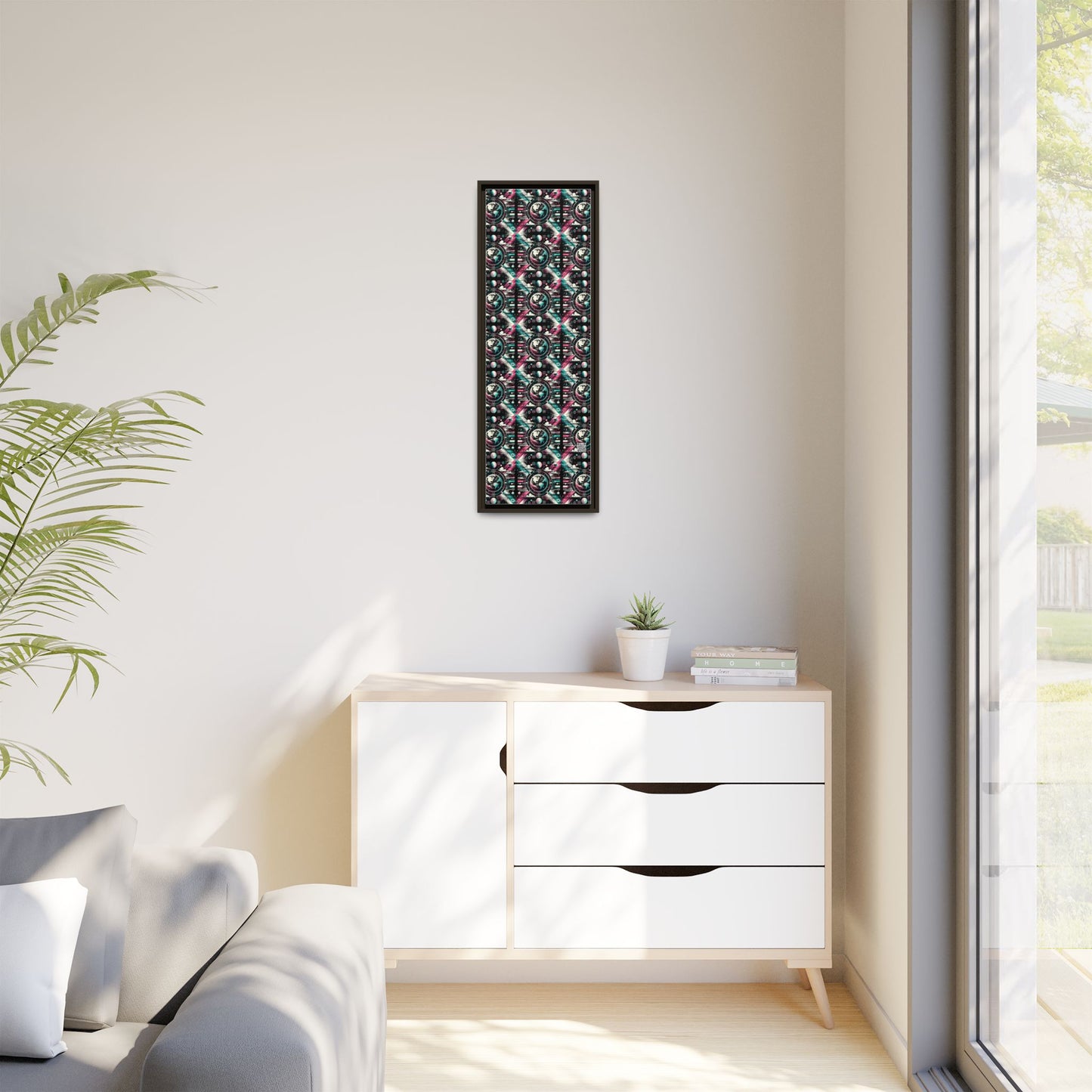 Digital Artistry Digital-native Streetwear Matte Canvas, Framed (multi-color) - 8404 Design-62 B