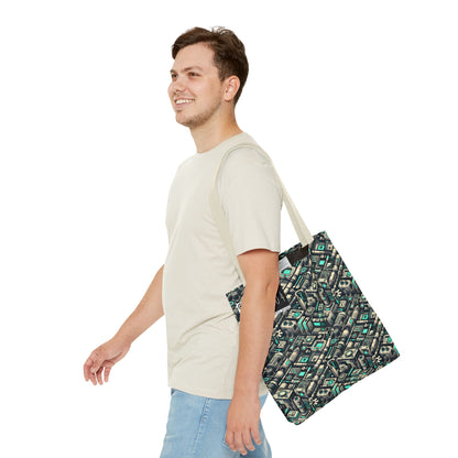 Tech Utility Fusion Modern Tech Streetwear Tote Bag - 8404 Design-49