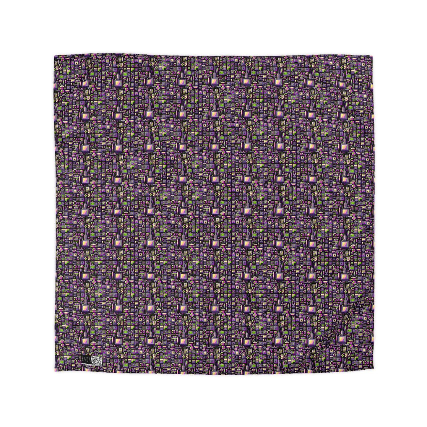 Digital Nostalgia Remix Modern Vintage Fusion Microfiber Duvet Cover - 8404 Design-67