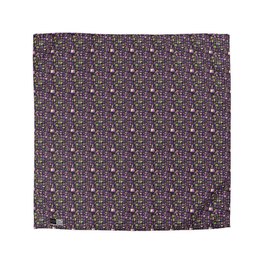 Digital Nostalgia Remix Modern Vintage Fusion Microfiber Duvet Cover - 8404 Design-67