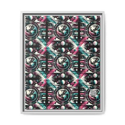 Digital Artistry Digital-native Streetwear Matte Canvas, Framed (multi-color) - 8404 Design-62 A