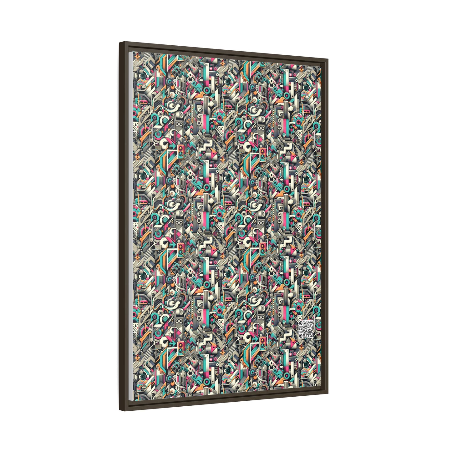 Digital Street Art Urban Street Style Matte Canvas, Framed (multi-color) - 8404 Design-74 A
